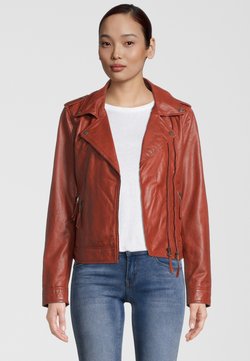 Apple of Eden - Leren jas - b orange