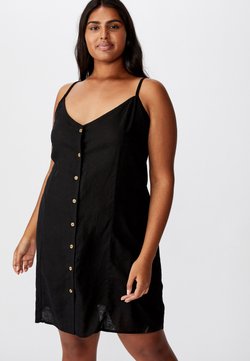 Cotton On Curve - CURVE MAISE STRAPPY - Korte jurk - black