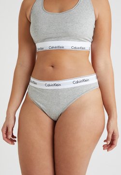 Calvin Klein Underwear - MODERN PLUS THONG - Perizoma - grey heather
