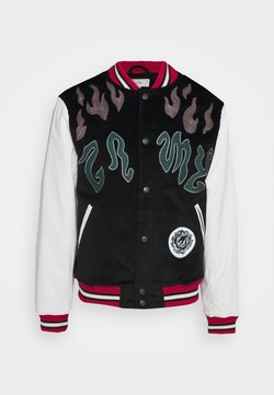 Grimey - UNISEX FIRE CORDUROY BASEBALL JACKET - Giubbotto Bomber - black