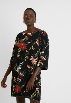 ONLY Carmakoma - CARLUXANNA KNEE DRESS - Korte jurk - black flower