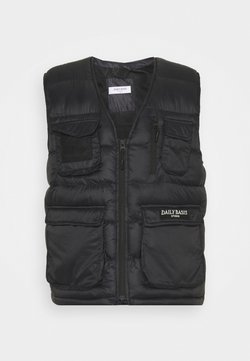 Daily Basis Studios - PADDED UTILITY VEST UNISEX - Smanicato - black