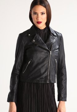 Selected Femme - SFMARLEN - Leren jas - black