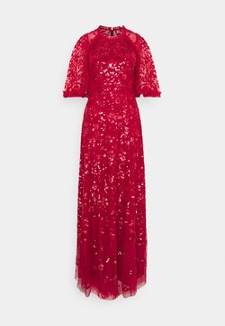 Needle & Thread - SEQUIN RIBBON GOWN - Abito da sera - deep red