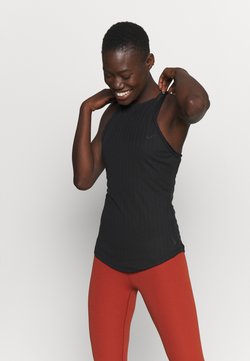Nike Performance - POINTELLE TANK - Funktionsshirt - black/dark smoke grey