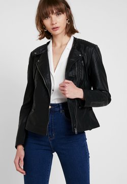 ONLY - ONLFREYA - Imitatieleren jas - black