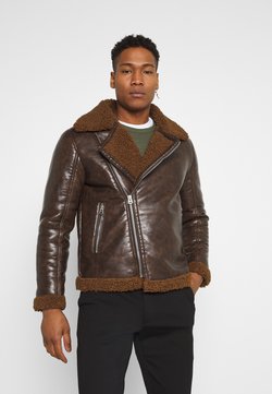 Brave Soul - PITTSBURGH - Imitatieleren jas - brown