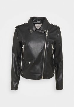 Freequent - FQSANDY - Imitatieleren jas - black