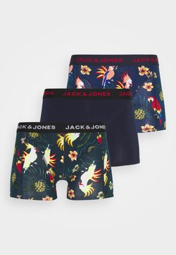 Jack & Jones - JACCRAZY FLOWER PRINT TRUNKS 3 PACK - Panties - surf the web/martime blue