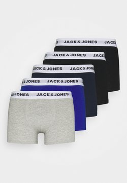 Jack & Jones - JACWHITE TRUNKS 5 PACK - Panties - black/navy blazer/surf the web/light grey melange