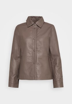 Selected Femme - SLFMOON - Leren jas - fossil