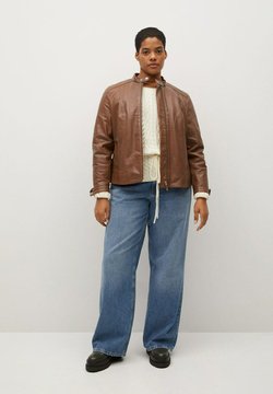 Violeta by Mango - CHELASEA - Leren jas - marron moyen