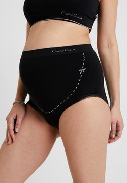 Cache Coeur - MAXI BRIEF OVER BELLY - Slip - black