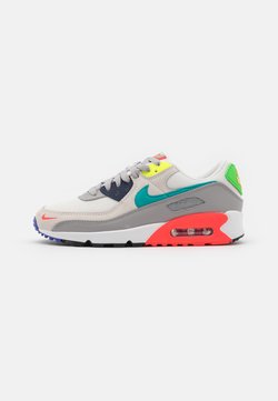Nike Sportswear - AIR MAX 90 - Sneaker low - pearl grey/sport turqouise/summit white/black/solar red/lemon