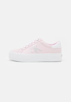 Calvin Klein Jeans - VULCANIZED FLATFORM LACEUP - Sneaker low - pearly pink