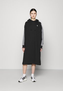 adidas Originals - HOODIE DRESS - Korte jurk - black