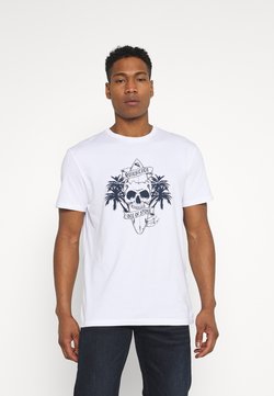 Quiksilver - NIGHT SURFER - T-Shirt print - white