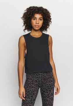 Cotton On Body - ALL THINGS FABULOUS CROPPED MUSCLE TANK - Top - black