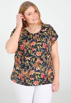 Paprika - MIT FARBIGEM DSCHUNGEL-PRINT - Blouse - marine