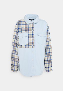 Missguided - CONTRAST CHECK - Hemdbluse - blue