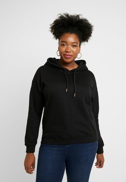 Urban Classics Curvy - LADIES HOODY - Felpa con cappuccio - black