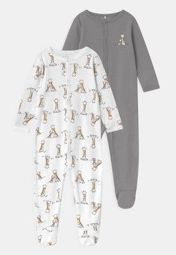 Name it - NBNNIGHTSUIT 2 PACK UNISEX - Kruippakje - alloy