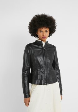 RIANI - Leren jas - black