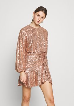Forever New - ANDREA FLIPPY MINI DRESS - Cocktailkleid/festliches Kleid - copper