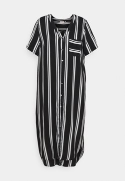 ONLY Carmakoma - CARDENIZIA - Korte jurk - black/cloud dancer