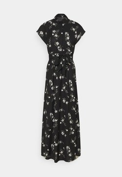 Vero Moda Tall - VMFALLIE LONG TIE DRESS - Korte jurk - black