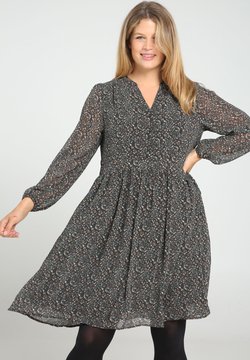 Paprika - MIT BLUMENAUFDRUCK - Robe d'été - black