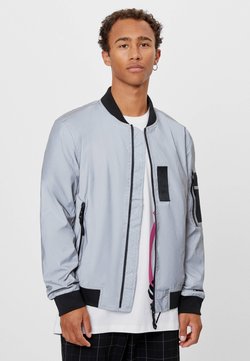 Bershka - REFLEKTIERENDE  - Giubbotto Bomber - silver