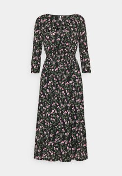 ONLY Petite - ONLPELLA DRESS - Korte jurk - black/flowering vines