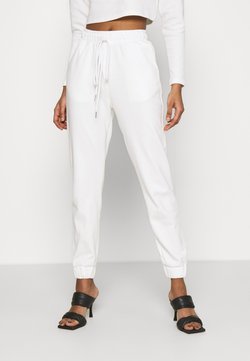 Glamorous - TED TROUSERS WITH FRONT TIE DETAIL - Jogginghose - cream