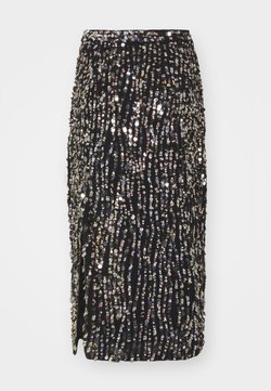 MANÉ - ZIA SKIRT - Gonna a tubino - black/gold/silver-coloured