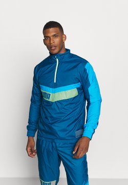 Puma - TRAIN ZIP JACKET - Veste coupe-vent - blue/fizzy yellow