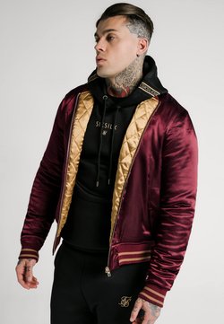 SIKSILK - JACKET - Giubbotto Bomber - burgundy/gold-coloured