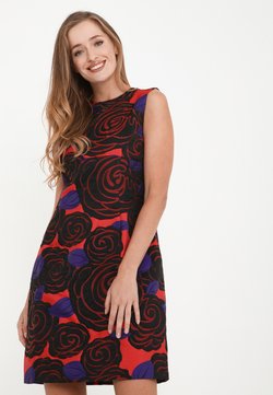 Madam-T - ELONI - Vestito elegante - koralle, schwarz