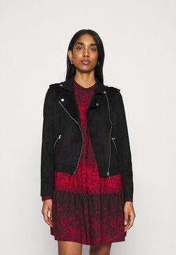 ONLY - ONLMAYO-UP BIKER JACKET - Imitatieleren jas - black