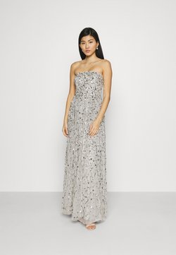 Maya Deluxe - ALL OVER EMBELLISHED BANDEAU MAXI - Ballkleid - soft grey