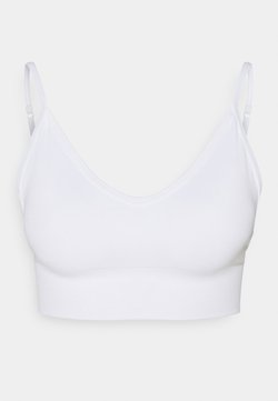 Cotton On Body - LIFESTYLE SEAMLESS V NECK  - Sport-BH mit leichter Stützkraft - white