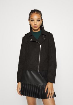 JDY - Imitatieleren jas - black