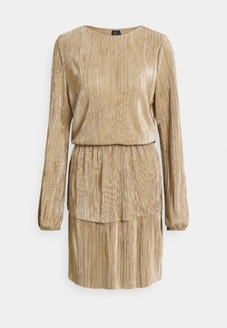 Vero Moda - VMALIA PLISSE SHORT DRESS - Cocktailkleid/festliches Kleid - silver mink