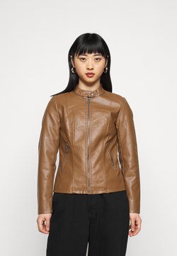 ONLY Petite - ONLMELISA JACKET - Imitatieleren jas - cognac