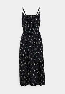 Hollister Co. - MIDI DRESS - Korte jurk - black
