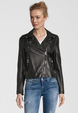 7eleven - Leren jas - black