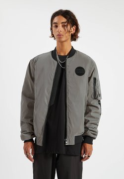 PULL&BEAR - Giubbotto Bomber - mottled light grey