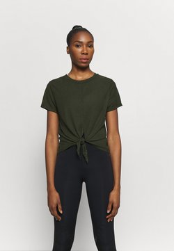 Cotton On Body - TIE UP  - T-Shirt basic - khaki