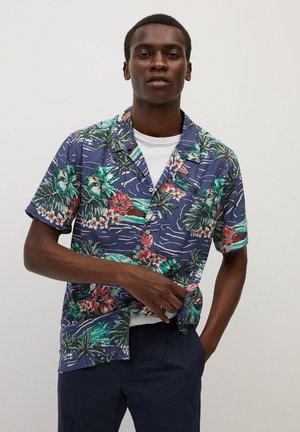 Blå Skjorter til dame, herre og barn Mango på nett hos Mango TRONC Skjorte petrolblau Zalando.no