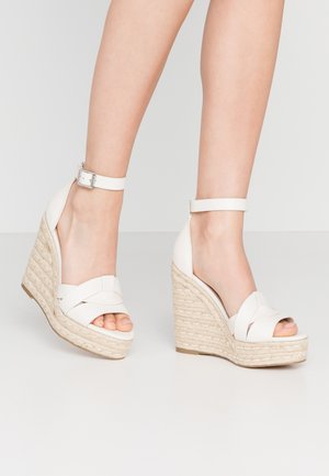 Steve Madden SIVIAN - Sandaler med høye hæler - white Steve Madden SIVIAN - Sandaler med høye hæler - white
